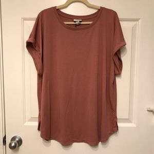 Ava & Viv cuffed sleeve tee